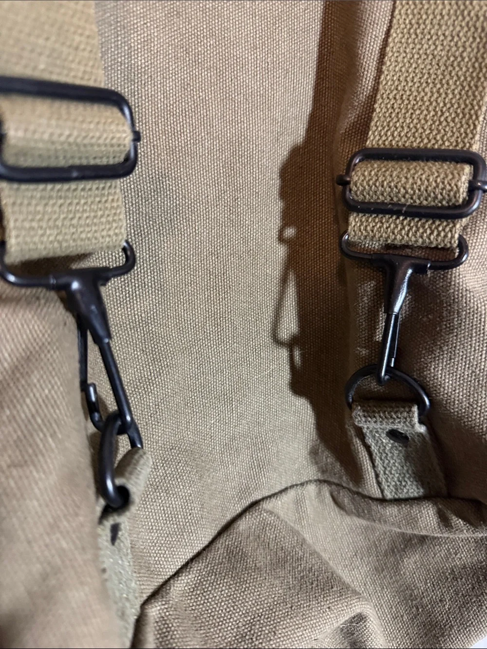 Vintage Military Backpack in Army Green